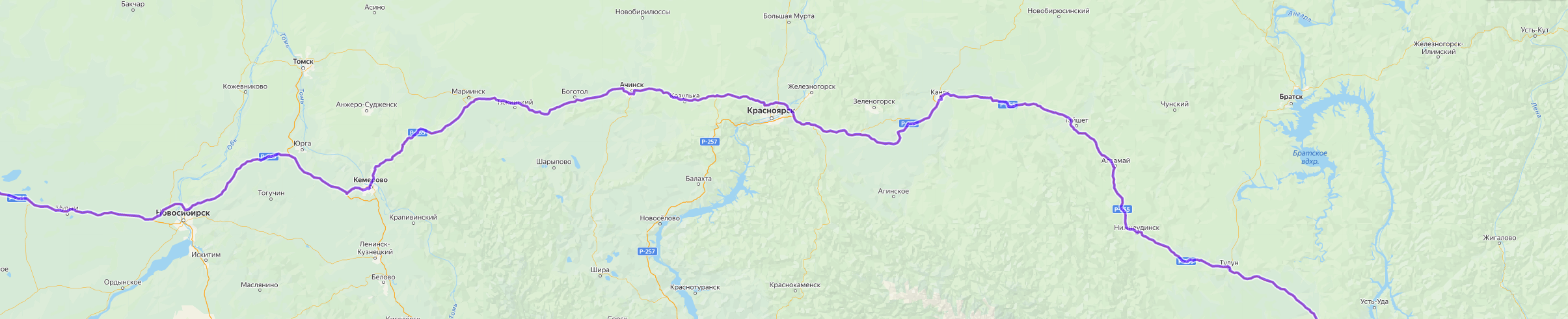 Доставка грузов из Подпорожья - карта транспортной логистики